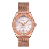 Reloj Para Mujer Tissot T-classic T1019103315100 Oro Rosa