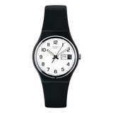 Swatch Reloj Gent Standard Once Again De Cuarzo, Color Negr.