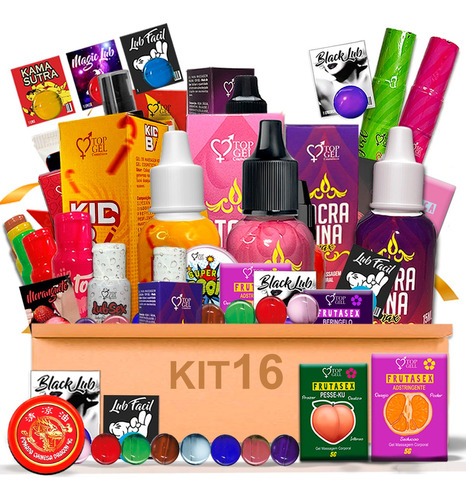 Lubrificantes Kit 16 Funçoes Prazer Tipo Volumao Xana Loka 