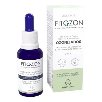 Grandha Alkymia Fitozon Óleo Ozonizado F4 Couro Cabeludo Girasol, Girasol, Calêndula, Aloe Vera, Melaleuca, Orégano, Limão Siciliano | Frete grátis