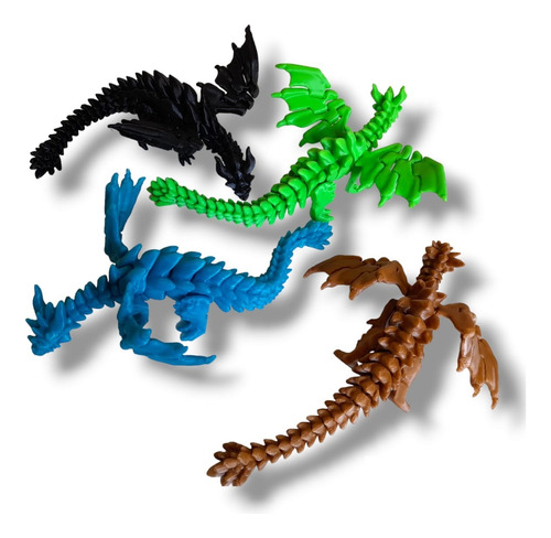 Dragón Balerion Articulado Juguete - Colores 