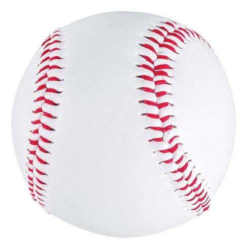 Pelota Baseball Béisbol Piel Sintética Medida Oficial Blanca