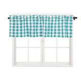 Alo Plaid Ventana Cocina Cenefa Gingham Patrón Granja ...