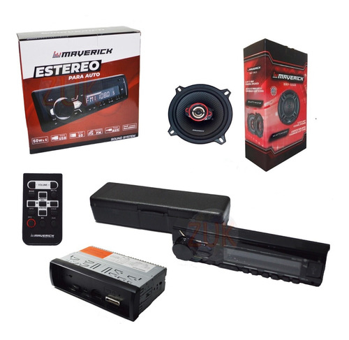 Estereo Bluetooth + Parlantes 50w Para Renault Sandero Zuk