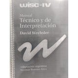 Manual Técnico Y De Interpretación D Wechsler Impecable-#37