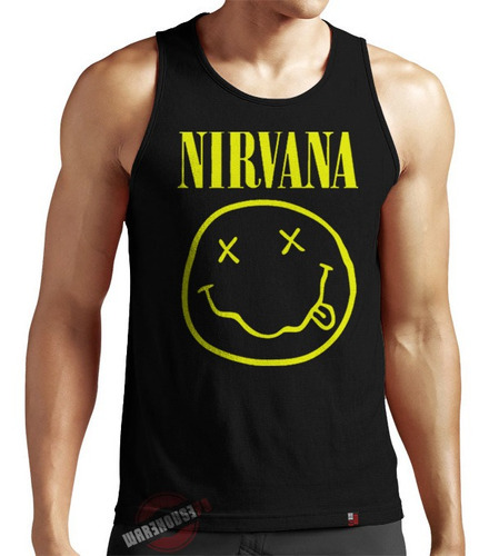 Camiseta Regata Nirvana Banda Rock Kurt Cobain  Algodão