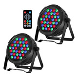 Luces Par 36 Led 2 Paquetes Luces Par Rgb De 36w Contro...