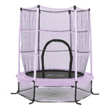 Trampolin Infantil Brincolin Onof Tumbling Para Niños 1.4m Color De La Lona De Salto Negro Color Del Cobertor De Resortes Morado Iris