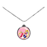 Collar Sailor Moon Luna Artemis Dije Zamak Y Cadena De Acero
