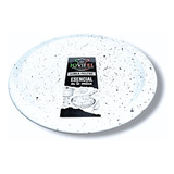 Plato Hondo Blanco Enlozado Peltre 24 Cm Jovifel