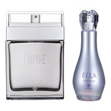 Kit Perfume  Masculino Empire New+ Feminino Ella Pérolas.