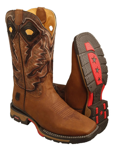 Botas Vaqueras Hombre Bull Dog Nokota Horse Doble Empeine.