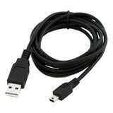 Cabo Usb Preto Compatível Com Controle Ps3 (v3) Com 1,80m