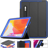 Funda iPad 10.2 Seymac Magnética Con 3 Capas Negro/azul
