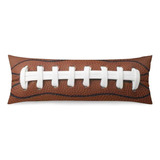 American Football Pillow Cover Rugby Leather Lace Fun T...