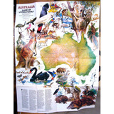 Mapa Nat Geo Australia Tierra Fosil Revista Completa 1979