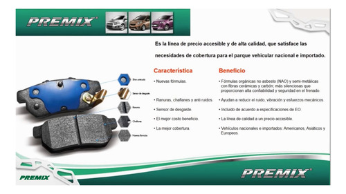 Pastillas Freno Para Subaru Tribeca 3.0 6 Cyl. - 3.6 4wd 05/ Foto 6