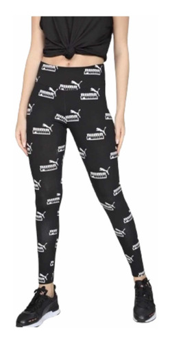 Leggins Puma Black Print Tight Fit