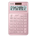 Calculadora Casio Jw-200sc Rosa Metalico Color Rosa Claro