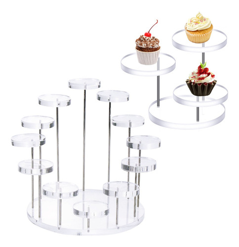 Soporte De Exhibición Acrílico,soporte Para Pasteles, 2pz