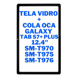 Tela Vidro Frontal S Touch Display Tab S7+ Plus Sm T970 T975