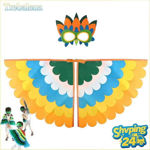 Disfraz De Alas De Pájaro Infantil Búho Fénix Aves Regalo Niños Disfraces Fiesta Cumpleaños Ropa Cosplay