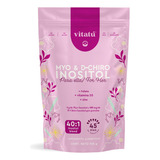 Vitatú | Myo Inositol & D-chiro Inositol Mezcla Ideal 40:1 Con Folato + Vitamina D3 + Zinc, Suplemento Alimenticio En Polvo Para Mujeres 225 G