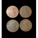Lote De 4 Monedas Conmemorativas De Uruguay Bicententenario