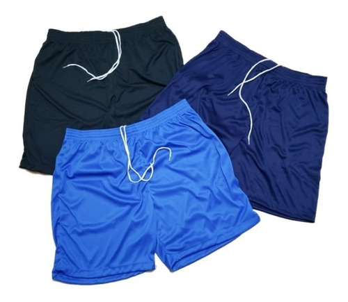 Kit 3 Calção Shorts Masc Plus Size Praia M Ao G5 Futebol