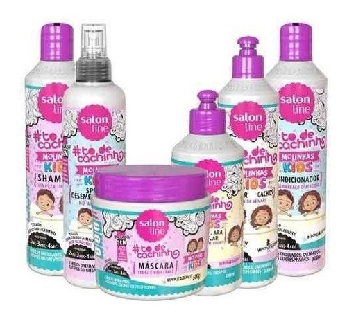 Kit To De Cachinhos Kids Liberado Hipoalergênico Salon Line 