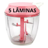 Processador Triturador Manual Alimentos 5 Laminas 900ml