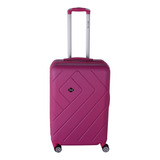 Mala Viagem Grande 32kg Beautiful Colorida Color Expansor Cor Rosa