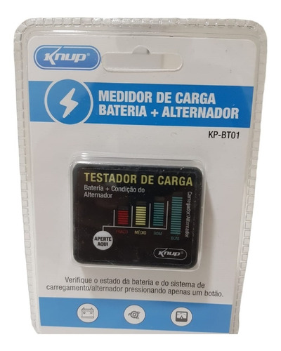 Medidor De Carga Bateria /alternador Para Carro Kp-bt01