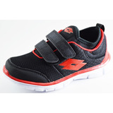 Lotto Tennis Niño Grotty Black/red Mod. H5246