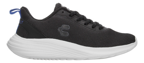 Tenis Charly Deportivo Color Negro Cintas Para Hombre