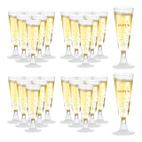 50pcs Copas Acrílico Plástico Champagne Transparente 150ml