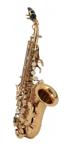Roy Benson Sg-302 Saxofón Soprano Si Bemol Curvado Latón 