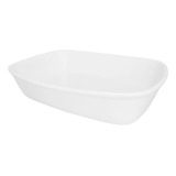 Travessa Refratária Bake Pequena 1 Litro Oxford Porcelanas Cor Branco