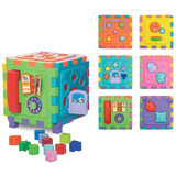 Cubo Didático Grande Merco Toys - Encaixes E Engrenagens