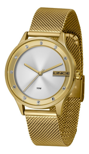 Relógio Lince Feminino Dourado Lrg4623l