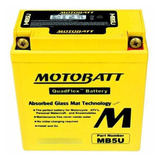 Batería Motobatt Agm Mb5u Yamaha, Suzuki, Honda, Bajaj, Akt