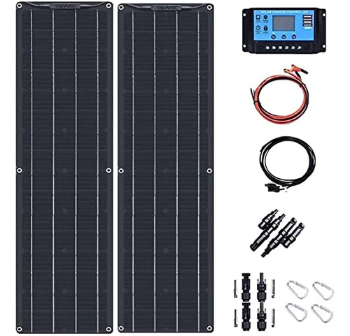Qianmei Kit De Energía Solar Paneles Solares Flexibles Con A