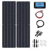 Qianmei Kit De Energía Solar Paneles Solares Flexibles Con A