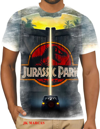 Camiseta Camisa Jurassic Park Desenho Infantil Meninio 01