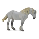 Collecta Horses Grey Percheron Mare - Juguete De Vinilo