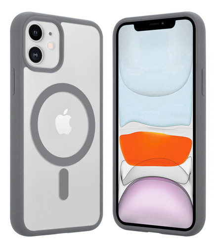 Funda Transparente Color Case Protector Para iPhone Magsafe