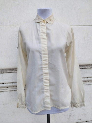 Camisa Vintage Con Bordado