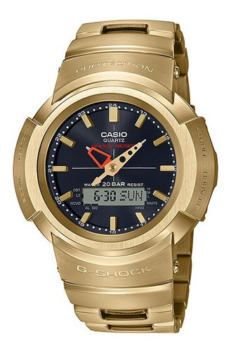 Relógio Casio G-shock Awm-500gd-9adr *revival Cor Da Correia Dourado Cor Do Bisel Dourado Cor Do Fundo Preto