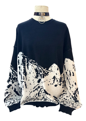 Sweater Oversize De Hilo Con Diseño Unisex Amplio Importado 