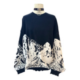 Sweater Oversize De Hilo Con Diseño Unisex Amplio Importado 